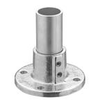 Buiskoppeling Voetplaat Rond Groot Ø 42 mm Aluminium, Verzenden, Nieuw