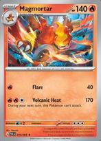 Magmortar 010/091 holo  Paldean Fates, Ophalen of Verzenden, Nieuw, Losse kaart, Foil