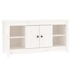 Tv-meubel Grenenhout Wit 103cm - Retourdeal! -35%, Huis en Inrichting, Kasten | Televisiemeubels, 100 tot 150 cm, Nieuw, Ophalen of Verzenden