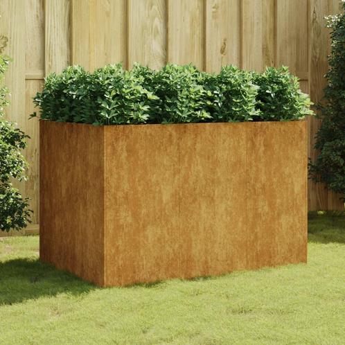 vidaXL Plantenbak verhoogd 120x80x80 cm cortenstaal, Tuin en Terras, Bloembakken en Plantenbakken, 100 cm of meer, Nieuw, Metaal