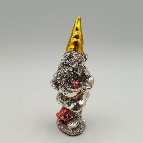 Gnomo dei boschi rivestito in Argento e smalti - Figuur -, Antiek en Kunst, Antiek | Goud en Zilver