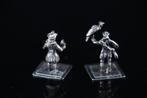 Miniatuur beeldje - Straatmuzikanten (2) - .835 zilver