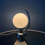 Vintage Chrome Table Lamp with Glass Shade, Huis en Inrichting, Ophalen of Verzenden, Nieuw