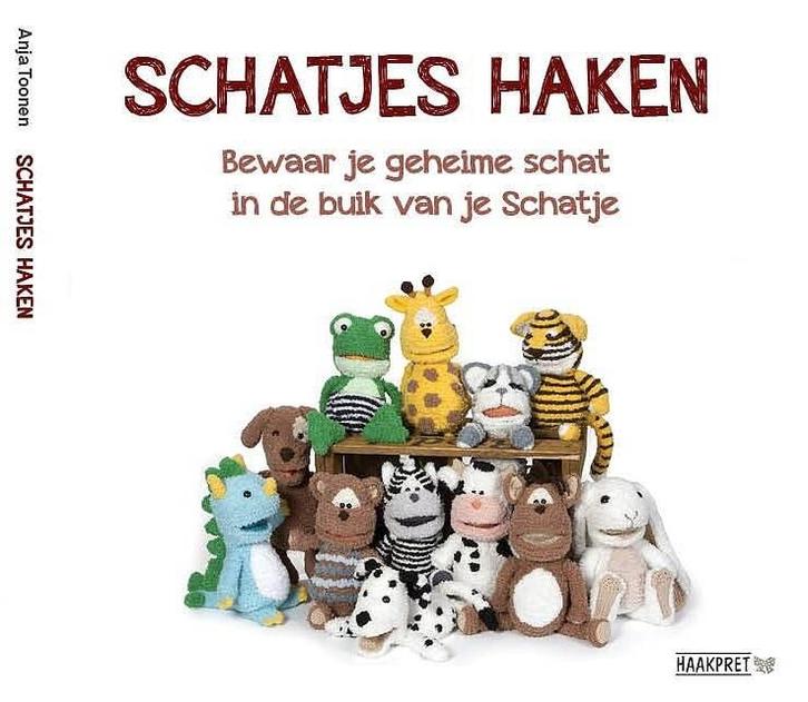Schatjes haken - Anja Toonen, Haakboek, Boeken, Hobby en Vrije tijd, Ophalen of Verzenden