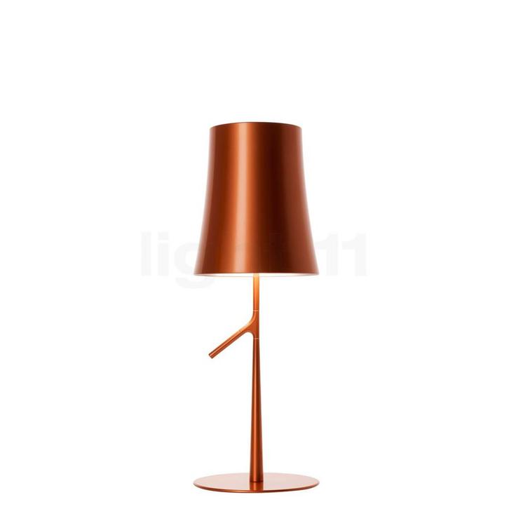 Foscarini Birdie Tafellamp, koper - 70 cm (Tafellampen), Huis en Inrichting, Lampen | Tafellampen, Nieuw, Verzenden