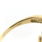 Gouden entourage ring met diamant; 0,68 ct., 18 tot 19, Gebruikt, Overige kleuren, Ophalen of Verzenden