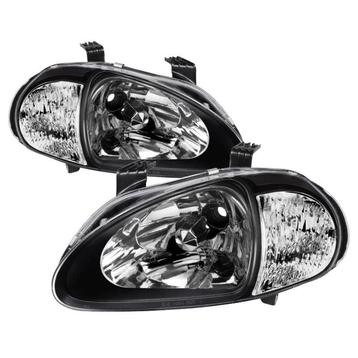 Xtune Honda Del Sol 93-97 1Pc Kristal Koplampen Zwart beschikbaar voor biedingen