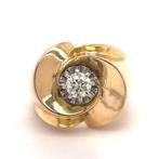 Ring - 18 karaat Geel goud, Platina Diamant -, Sieraden, Tassen en Uiterlijk, Antieke sieraden