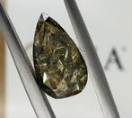 1 pcs Diamant  (Natuurlijk gekleurd)  - 1.93 ct - Peer -, Nieuw
