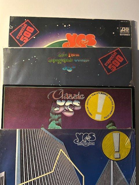 Yes - 4 Albums - Diverse titels - 2 x LP Album (dubbelalbum), Cd's en Dvd's, Vinyl Singles