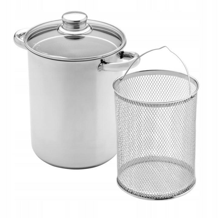 Florina Alto Aspergepan met glazen deksel 4,2 liter - Ook, Huis en Inrichting, Keuken | Potten en Pannen, Ophalen of Verzenden