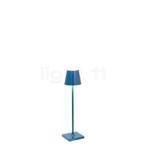 Zafferano Poldina Acculamp LED, blauw - 27,5 cm, Verzenden, Nieuw
