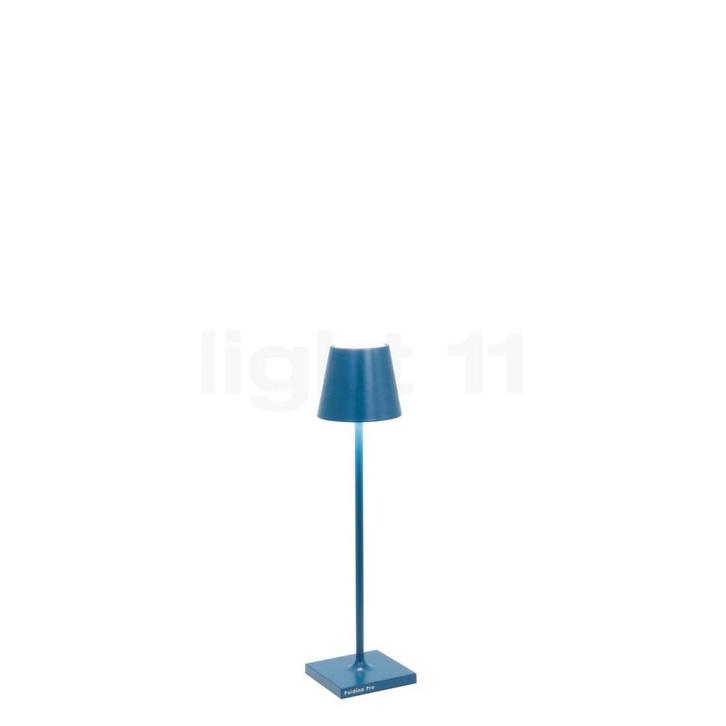 Zafferano Poldina Acculamp LED, blauw - 27,5 cm, Huis en Inrichting, Lampen | Vloerlampen, Nieuw, Verzenden