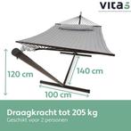 Vita5 Hangmat met Standaard 2 Persoons - Tuin Hangmat met, Verzenden, Nieuw