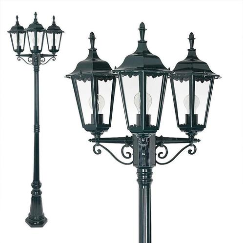 Orginele KS Ancona klassieke lantaarnpaal + gratis zending!, Tuin en Terras, Buitenverlichting, Waterbestendig, Led, Licht-donker-sensor