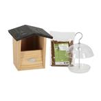 Roodborstpakket - Vogelhuis en Vogelvoeding - Tuinaccessoire, Verzenden, Nieuw