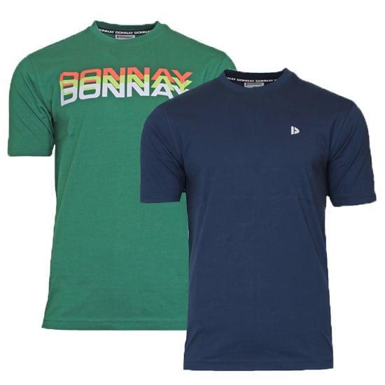 Donnay Donnay Heren - 2-Pack - T-Shirt Daks + Vince -, Kleding | Heren, T-shirts, Nieuw, Verzenden