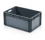 Stapelbak 600x400x280 euronorm donkergrijs, gebruikt -, Doe-het-zelf en Verbouw, Kratten en Dozen, Gebruikt, 40 tot 60 cm, 50 tot 75 cm