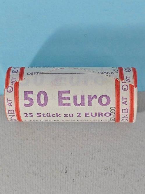 Oostenrijk. 2 Euro 2022 Erasmus (25 monete) in rotolino, Postzegels en Munten, Munten | Europa | Euromunten