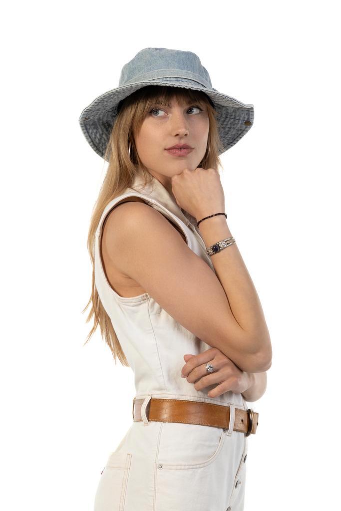 Vissershoed Jeans Lichtblauw Lichtblauwe Denim Cowboyhoed Sp, Kleding | Dames, Carnavalskleding en Feestkleding, Nieuw, Carnaval