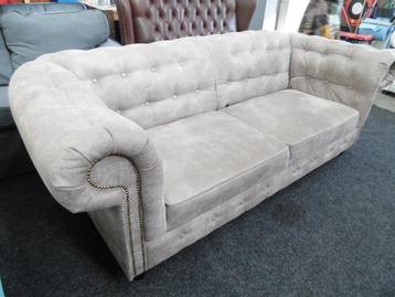 Chesterfield Maarssen ! 3 Zits Taupe Chesterfield model bank