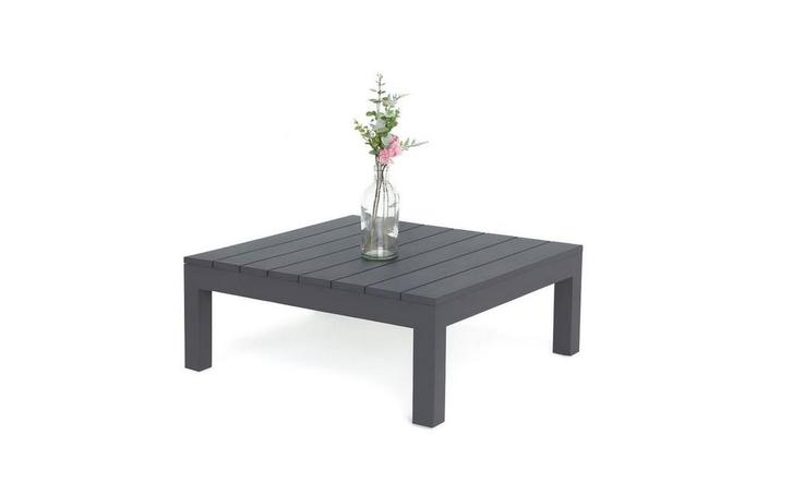 SUNS Vita salontafel matt royal grey met blad 80 x 80 cm, Tuin en Terras, Tuinsets en Loungesets, Ophalen of Verzenden