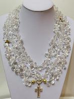 Cristal de Roca met dubbele katholieke kruis, gedemonteerd,, Antiek en Kunst