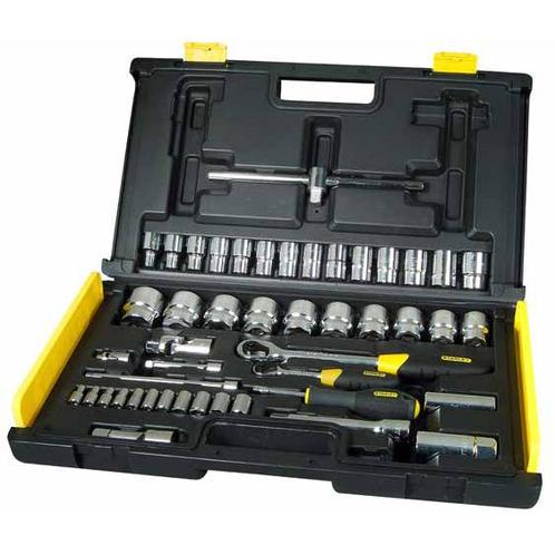 Dopsleutelset Stanley 1/4 & 1/2 (65 delige set) micro t..., Doe-het-zelf en Verbouw, Gereedschap | Handgereedschap, Nieuw, Verzenden