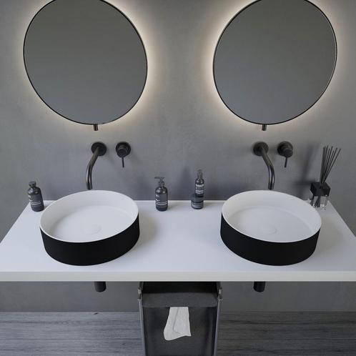 Opbouwwastafel Ideavit Solidthin 40x40x12.5 cm Solid Surface, Doe-het-zelf en Verbouw, Sanitair, Overige typen, Nieuw, Ophalen of Verzenden