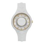 Versus by Versace stoere pols horloge van silicone in WIT, Nieuw