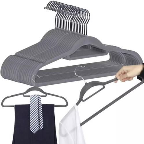 Ruhhy Velours Kledinghangers 20 Stuks - Optimaliseer Je G..., Huis en Inrichting, Woonaccessoires | Kapstokken, Nieuw, Ophalen of Verzenden