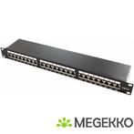 LogiLink NP0061 RJ45 patch panel rack mountable 24cm, Verzenden, Nieuw