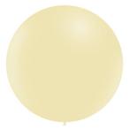 Gele Reuze Ballon Pastel XL 91cm, Verzenden, Nieuw