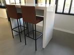 leren barstoelen - bruin leer - Echt leer, Modern, ontdek d, Huis en Inrichting, Stoelen, Overige kleuren, Nieuw, Leer, Ophalen of Verzenden