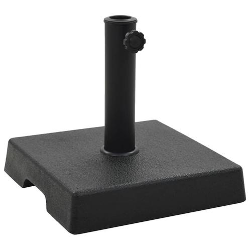 vidaXL Parasolvoet vierkant 8 kg polyresin zwart, Tuin en Terras, Parasols, Parasolvoet, Nieuw, Minder dan 1 meter, Verzenden