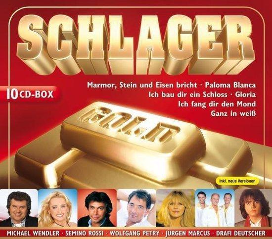 - Divers - Schlager Gold (10cdBox), Cd's en Dvd's, Vinyl | Wereldmuziek, Ophalen of Verzenden