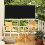vidaXL Tuinscherm uittrekbaar 140x300 cm zwart, Verzenden, Nieuw