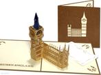 Big Ben Londen Groot-Brittanië pop-up kaart wenskaart, Verzenden, Nieuw