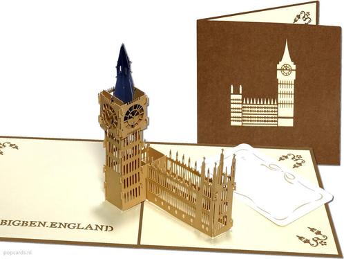 Big Ben Londen Groot-Brittanië pop-up kaart wenskaart, Diversen, Wenskaarten, Verzenden