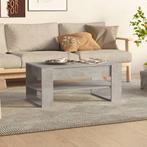 vidaXL Salontafel 102x55x45 cm bewerkt hout betongrijs, Huis en Inrichting, Tafels | Salontafels, 100 tot 150 cm, Verzenden, Nieuw
