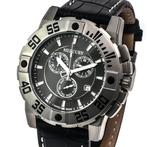 Mercury - Swiss Chronograph - ME10225-SL-2 - Black strap -, Nieuw