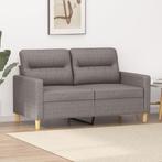 vidaXL Tweezitsbank 120 cm stof taupe, Verzenden, Minder dan 150 cm, Stof, Nieuw