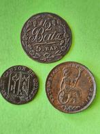 Zwitserland / Engeland. 1/2 Batzen 1813 + 1 Sol 1823 + 1, Postzegels en Munten