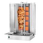 GGM Gastro | Gas Gyros-/ Döner grill - V-vorm - 5+5 branders, Verzenden