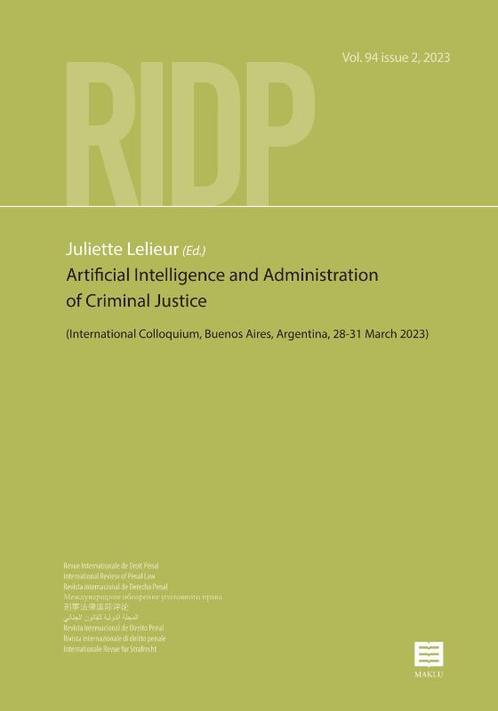 Artificial Intelligence and Administration of Criminal, Boeken, Wetenschap, Zo goed als nieuw, Verzenden