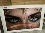 Veiling - Glasschilderij dame met versieringen 80x120cm, Nieuw