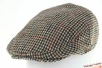 flatcap Platte pet Hawkins tweed groen-bruin maten XS t/m XL, Kleding | Heren, Ophalen of Verzenden, Nieuw, Pet