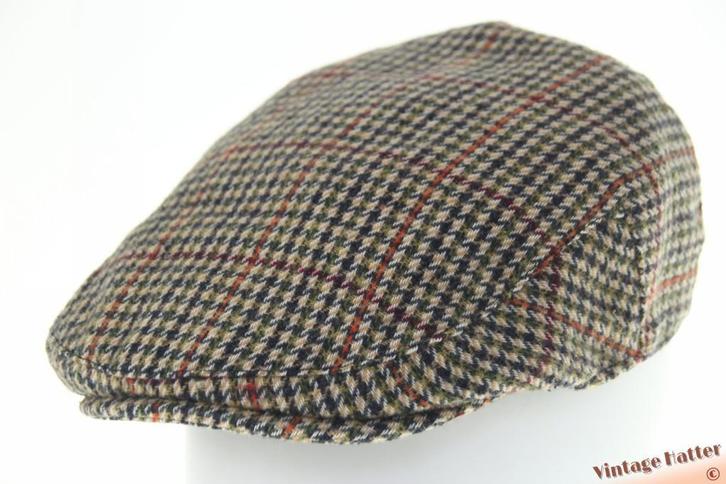 flatcap Platte pet Hawkins tweed groen-bruin maten XS t/m XL, Kleding | Heren, Hoeden en Petten, Pet, Nieuw, Ophalen of Verzenden