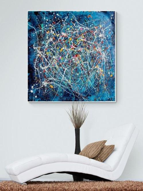 Sonia J. - An Ode to Motion - Neofluxism - XL, Antiek en Kunst, Kunst | Schilderijen | Modern