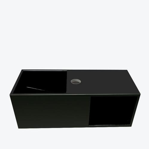 Fontein BWS Jolie 54x20cm met Nis Solid Surface Mat Zwart, Doe-het-zelf en Verbouw, Sanitair, Overige typen, Nieuw, Ophalen of Verzenden